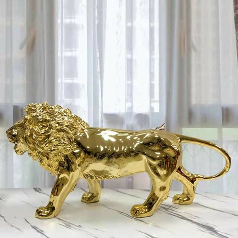 Large Resin Lion Sculpture Statue